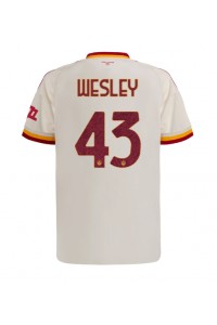 AS Roma Wesley Franca #43 Fotballdrakt Borte Klær 2026-27 Korte ermer